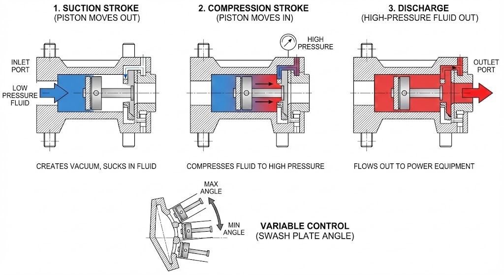 How Do Axial Piston Pumps Create Pressure