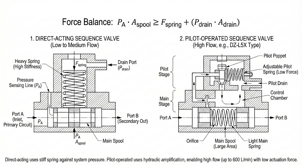 How Sequence Valves Work: The Force Balance Mechanism