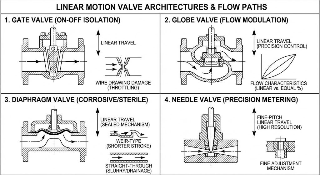 Linear Motion Valve Types