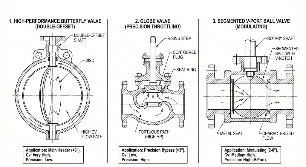 Common Valve Architectures for Cooling Applications