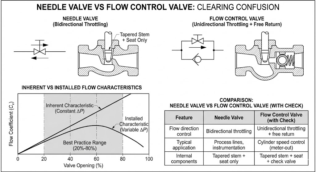 Needle Valve vs Flow Control Valve: Clearing Confusion